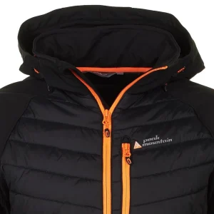 Bon marché 😉 Ski Alpin Homme Peak Mountain Peak Mountain – Blouson Bi-matière Homme Capaso-noir NOIR ✨ vente chaude 12