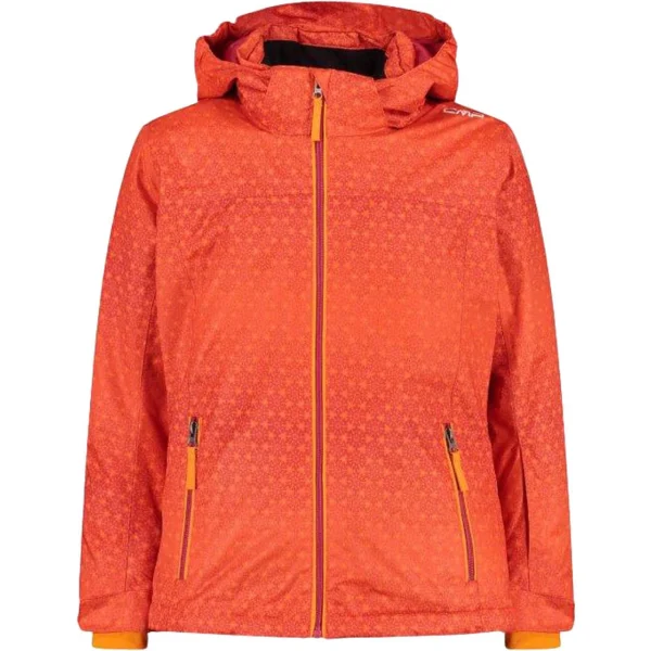 Nouveau 🧨 Ski Enfant Cmp Kid G Jacket Snaps Hood ORANGE 👍 jusqu'à 1