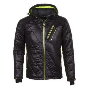 boutique en ligne france Coupon 🛒 Ski Alpin Homme Peak Mountain Peak Mountain – Doudoune Homme Cybrid- Noir/jaune NOIR 🤩 16