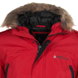 Meilleure vente 🧨 Ski Alpin Homme Peak Mountain Peak Mountain – Parka De Ski Homme Capeak- Rouge ROUGE 🧨 Protections acheteurs 11