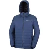 Nouveau 🎁 Montagne Homme Columbia Columbia Powder Lite Hooded BLEU 💯 Distributeur Officiel 19