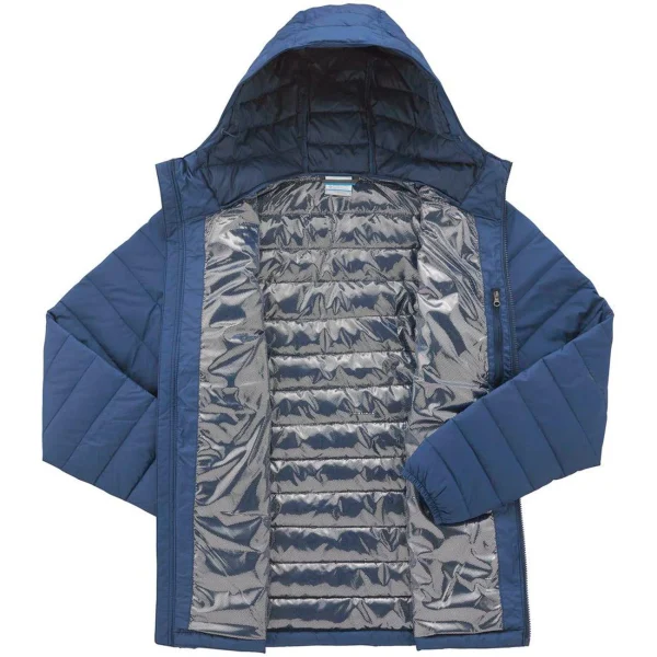 Nouveau 🎁 Montagne Homme Columbia Columbia Powder Lite Hooded BLEU 💯 Distributeur Officiel 7