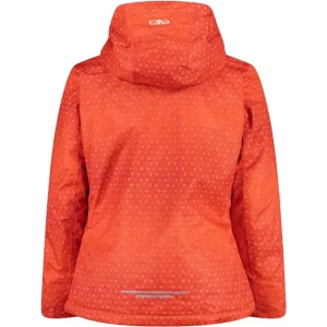 Nouveau 🧨 Ski Enfant Cmp Kid G Jacket Snaps Hood ORANGE 👍 jusqu'à 10