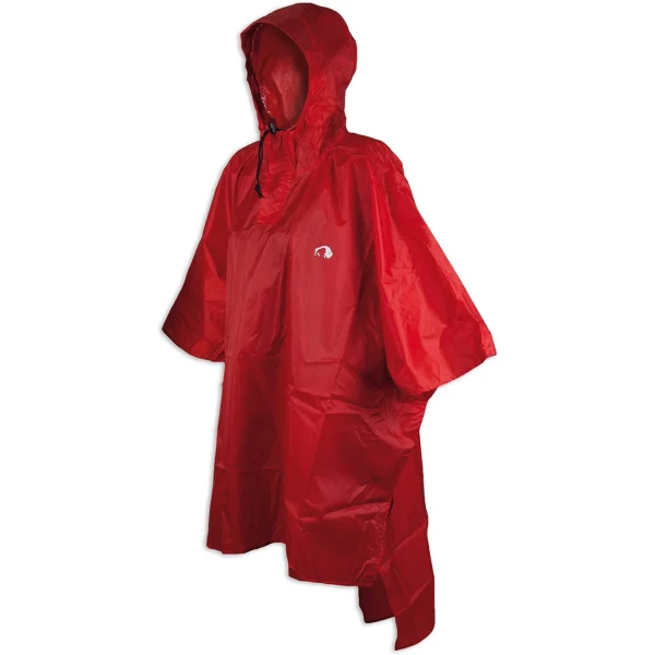 Coupon 🥰 All Mountain Unisexe Tatonka Poncho 2 M-l ROUGE 🎁 grande popularité 1