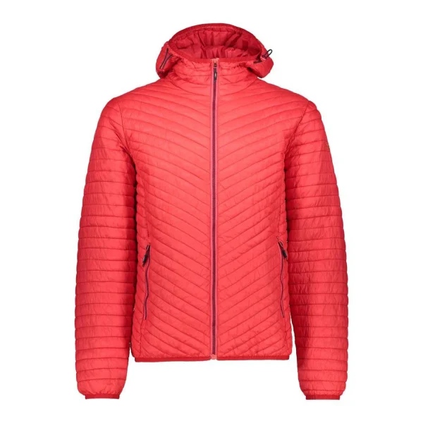 Budget 🧨 Montagne Homme Cmp Cmp Man Fix Hood Jacket ROUGE 👏 meilleur cadeau 3