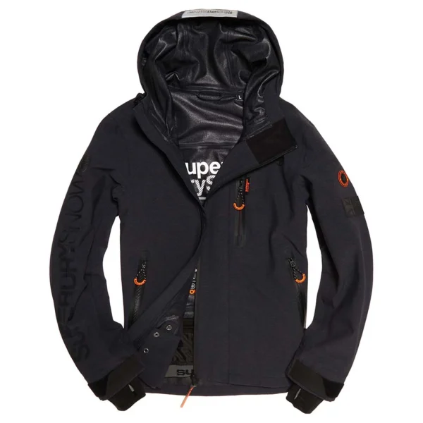 vente chaude Sortie 🎉 Ski Alpin Homme Superdry Superdry Flex 360 Shell Blouson Ski Homme NOIR 🔔 3