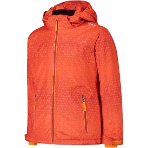 Nouveau 🧨 Ski Enfant Cmp Kid G Jacket Snaps Hood ORANGE 👍 jusqu'à 12