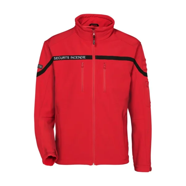 Tout neuf 🛒 Ski Adulte Cityguard Blouson Softshell Incendie Cityguard ROUGE ✔️ soldes magasin 1